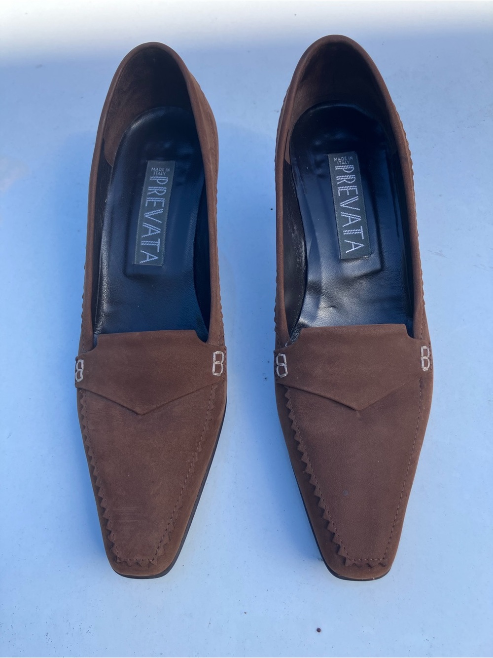 Prevata Brown Suede pumps